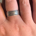 Silver Hebrew Wedding Ring – Ani Ledodi My Beloved