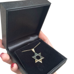 14k Gold Classic Flat Star of David Pendant