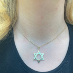 14k Gold Classic Flat Star of David Pendant