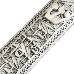 Sterling Silver Large Filigree Mezuzah