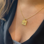 Twelve Gemstone 14K Gold Choshen Pendant