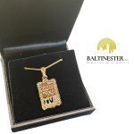 Western Wall Chai 14k Gold Pendant