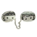 Enamel Colored Star of David Silver Tallit Clip