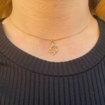 Star of David Pendant in 14k Gold Braided Style