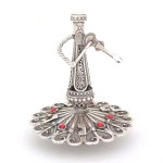 Sterling Silver Klezmer Dreidel with Filigree Work