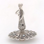 Sterling Silver Klezmer Dreidel with Filigree Work
