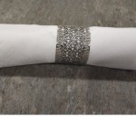 Personalized Silver Napkin Rings with Filigree