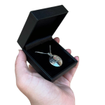 Silver Woman of Valor Ruby Pendant