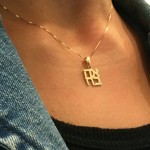 14k Gold Ahava Love Pendant
