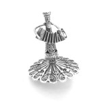 Sterling Silver Klezmer Dreidel with Filigree Work