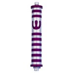 Aluminum Striped Mezuzah (Medium)