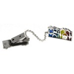 Silver Jerusalem Enamel Tallit Clip