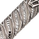 Filigree Silver Round Mezuzah Case