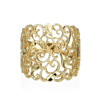 Vintage Style Filigree Ring in 14k Gold