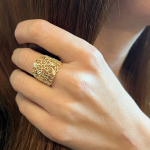 Vintage Style Filigree Ring in 14k Gold