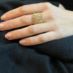 Vintage Style Filigree Ring in 14k Gold