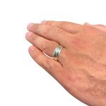 Mystery Ani L’dodi Sterling Silver Hebrew Wedding Ring