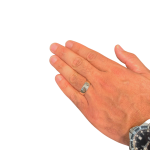 Mystery Ani L’dodi Sterling Silver Hebrew Wedding Ring
