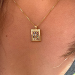 Precious Stones Choshen 14k Gold Pendant