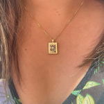 Precious Stones Choshen 14k Gold Pendant
