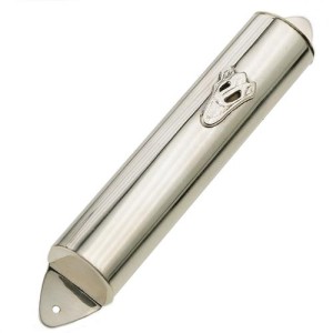 Sterling Silver Domed Classic Mezuzah Case