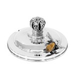Sterling Silver Crown Beehive Honey Dish