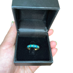 Eilat Stone Ring – 14k Gold – Striped