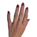 Diamond Square Halo Ring in 14K Yellow Gold