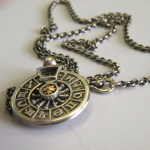 Zodiac Necklace in Silver and Gold