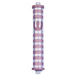 Aluminum Striped Mezuzah (Medium)