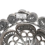 Silver Filigree Flower Candle Holders
