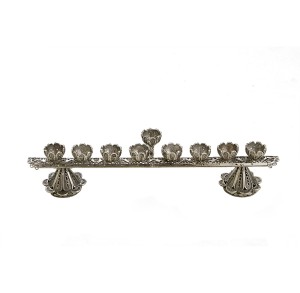 Small Silver Filigree Menorah