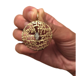Jewish Pendant – 14K Gold and Diamond Jewish Blessings and Hamsa Pendant