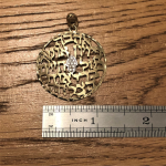 Jewish Pendant – 14K Gold and Diamond Jewish Blessings and Hamsa Pendant