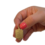 Torah Design Ten Commandments 14k Yellow Gold Pendant