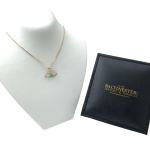 14k Gold Turquoise Evil Eye Pendant