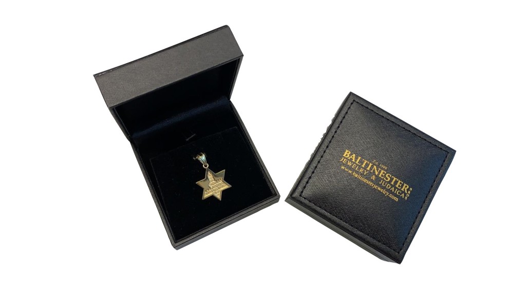 14K Gold Jerusalem Star of David Pendant