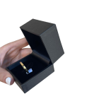 14K Gold Square Wedding Band – Slim