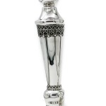 CANDLESTICKS – Tall Sterling Silver Elegant Filigree Candlesticks with Legs – Set of 2