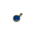 Evil Eye Pendant in 14k Gold Blue Crystal