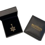 14k Gold Modern Wired Star of David Pendant