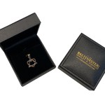 Heart Star of David Pendant in 14K White and Yellow Gold