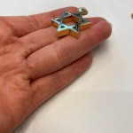 14k Gold Large Heavyweight Star of David Pendant