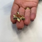 14k Gold Large Heavyweight Star of David Pendant