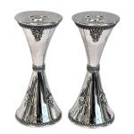 Silver Candlesticks – Hourglass Small Sterling