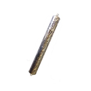Cylindrical Sterling Silver Mezuzah Case