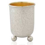 Ne’vo Hammered Silver Kiddush Cup