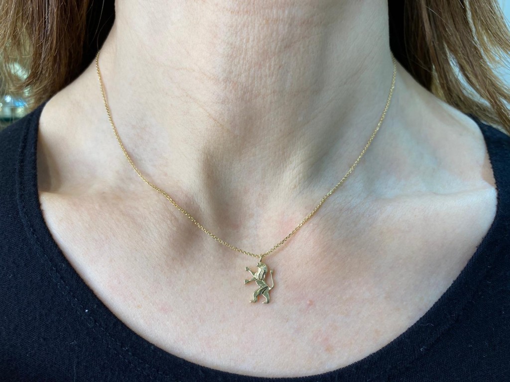 Lion of Judah 14k Gold Pendant – Small