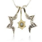 Three-Piece Star of David and Jonathan Pendant