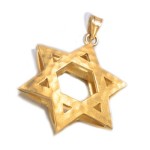 3D Reversible Star of David Pendant in 14k Gold